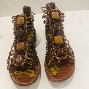 Sam Edelman bronze gladiator sandals